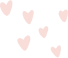 group of heart shapes